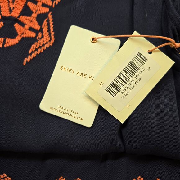 NWT Skies Are Blue Women's Dress SP PS Petite Small Blue Sun Misses Sz 4 6 New - Picture 4 of 8